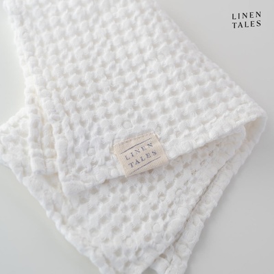Linen Tales Biely uterák 50x70 cm Honeycomb