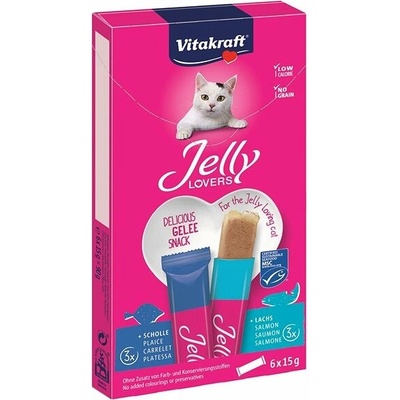 Vitakraft Cat Jeelly Lovers losos s treskou 6 x 15 g