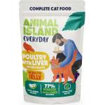 Animal Island Everyday - парченца от птиче месо и черен дроб в желе, 85 г