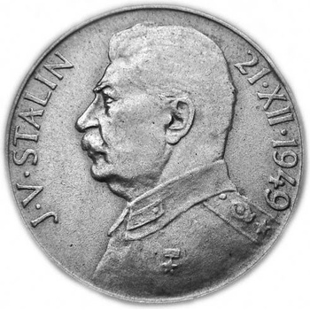 Mincovna Kremnica Stříbrná mince 100 Kč 1949 70. výročí narození J. V. Stalina 14 g