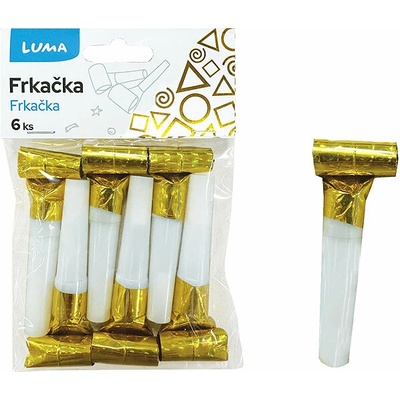 LUMA Frkačka holografická zlatá, 6 ks