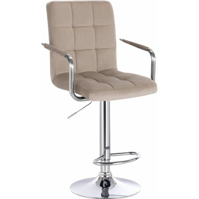 LuxuryForm Design Verona Velur na striebornom tanieri latte