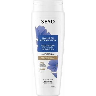 Natura Seyo hydratačno-regeneračný šampón na vlasy s kyselinou hyalurónovou 400 ml