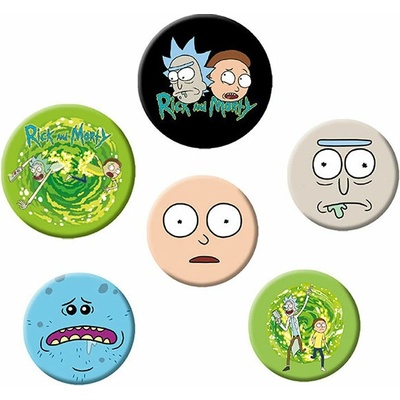 Odznaky set Rick & Morty - Characters