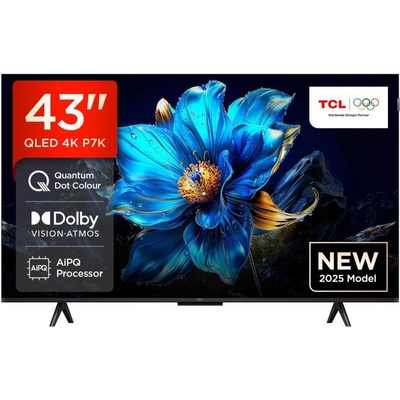Телевизор TCL 43P7K - 43 inch QLED 4K 3840x2160 60Hz Google Smart TV (43P7K)