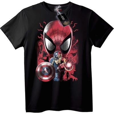 NOONEBRAND Тениска Marvel герои - XL, Black