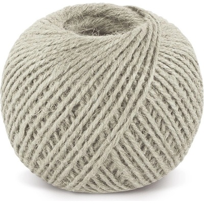 Bellatex Jutový motouz, špagát PŘÍRODNÍ, BĚLENÝ 2524/015, 200g, průměr 1,75mm, návin 130m