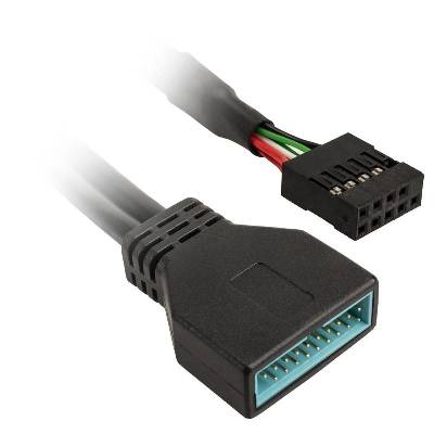 USB адаптер от USB 2.0 8-pin към USB 3.0 19-pin - 0.15m (KOLINK-ACC-ZUUS-173)