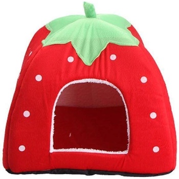 PlayMe Bed Strawberry - Легло за куче или котка тип хралупка Ягода
