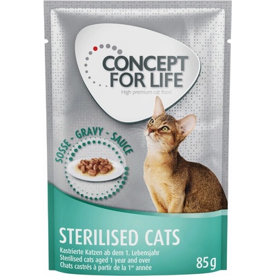Concept for Life Sterilised Cats v omáčke 48 x 85 g