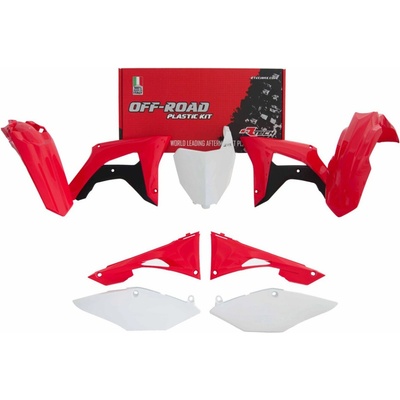 Rtech sada plastov červeno bielo čierna 6 diel. vr. kryt. vzduch. filt. HONDA