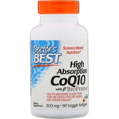 Doctor's Best BEST CoQ10 with Bioperine 300 mg [90 Гел капсули]
