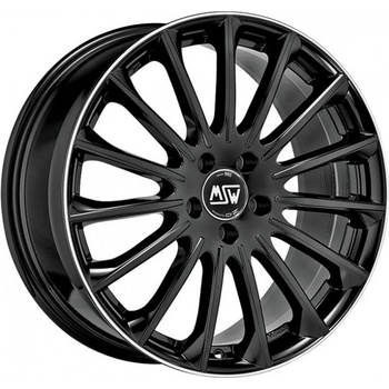 MSW 30 9,5x19 5x112 ET22 gloss black diamond lip