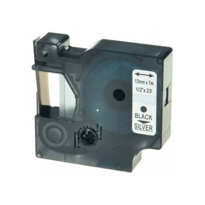 Alternatívna páska Dymo 45022, S0720620, 12 mm x 7 m čierna tlač / strieborný podklad