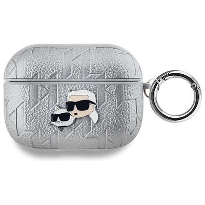 Karl Lagerfeld PU Embossed Karl and Choupette Heads Puzdro na AirPods Pro KLAPPGKCPS