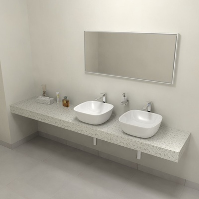 Sapho TAILOR rockstone deska 230x50 cm, provedení límce R TR230R – Zboží Dáma