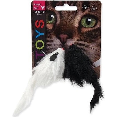 Magic Cat myš plyš hrkajúca 11 cm 2 ks