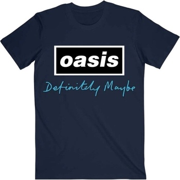 Oasis Риза Definitely Maybe Text Logo Unisex Navy Blue M (OASTS28MN02)
