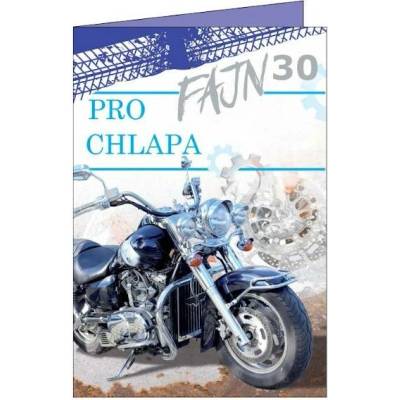 Blahopřání do obálky PRO FAJN CHLAPA 30 (BOB-2452/30)