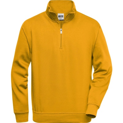 James & Nicholson mikina JN 831 s 1/2 zipem COT02083103100 gold yellow
