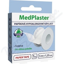 MedPlaster Náplast papírová cívková 5 m x 1,25 cm