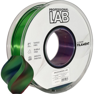 Professional Lab FG-P116-E1, 3D филамент, PLA Silk, 1, 75mm, 1000g, Tri Color, Многоцветен (Red, Blue, green) (FG-P116-E1)