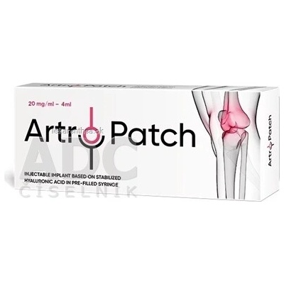 Artro-Patch Implantát na báze HA 80 mg/4 ml v predplnenej injekčnej striekačke 20 mg/ml 4 ml