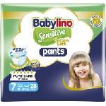 Babylino Пелени гащи Babylino Sensitive Cotton Soft, размер 7 (15-25 кг), 28 броя