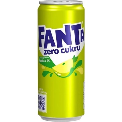Fanta Zero cukru s příchutí jablka a liči 330 ml