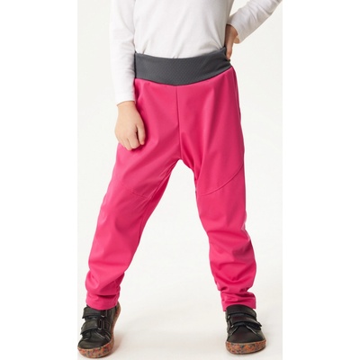 Unuo dětské softshellové kalhoty bez zateplení pružné Sporty Fuchsiová – Zboží Dáma