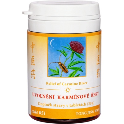 TCM Herbs Uvoľnenie karmínovej rieky 100 tabliet