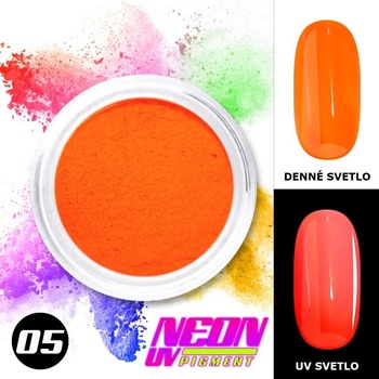 Allepaznokcie neónový pigment oranžový 05