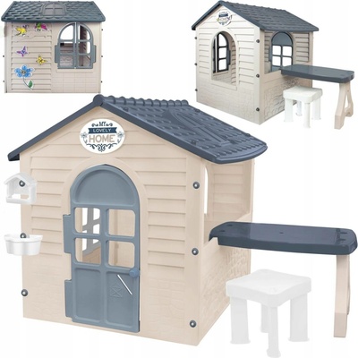 MOCHTOYS zahradní domeček s piknikovým stolem a židličkou 164786