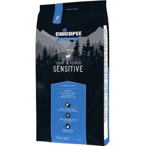 Chicopee Суха храна за кучета с чувствителен стомах с пъстърва Chicopee Dog HNL Sensitive, 12кг