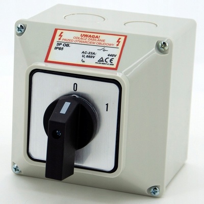 Křížový přepínač ELS Elektrotechnika 25 A 230 V IP65