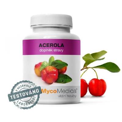 Acerola v optimální koncentraci MycoMedica 90 rostlinných kapslí
