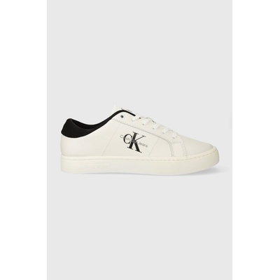 Calvin Klein Jeans Кожени маратонки Calvin Klein Jeans CLASSIC CUPSOLE LOW ML LTH в бяло YM0YM00864 (YM0YM00864)