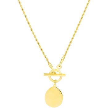 Image 1 of Bellita Златисто дамско колие с овална плочка Bellita (BLT-NJ-2037-G)