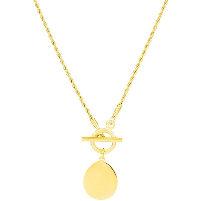 Bellita Златисто дамско колие с овална плочка Bellita (BLT-NJ-2037-G)