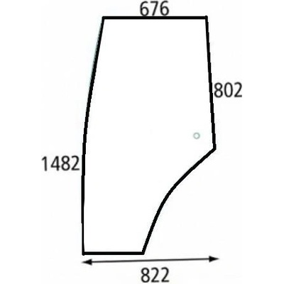 Sklo dveří pravé - KS (M97,P,F) 53369093