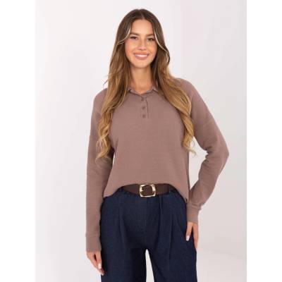 LAKERTA Blouse LK-BZ-510126.00-dark beige hnedá