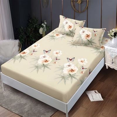 Долен чаршаф с ластик и две калъфки (за матрак 140x200) EmonaMall, 3 части - Модел S18290 (S18290-4444c8)