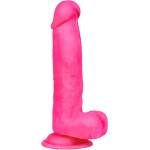Like True Лепяща се пенис отливка Кибер Кожа "lt slidy fuchsia" 21 см