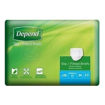 Depend Slip Normal M Plienkové nohavičky zalepovacie 15 ks
