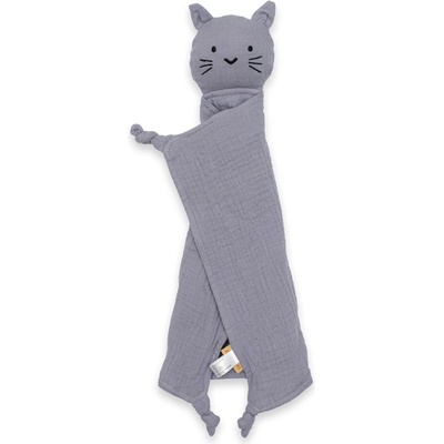 New Baby mušelínový zaspávač Cat grey