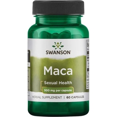 Swanson Maca, 500 mg, 60 капсули, Swanson (SWP011)