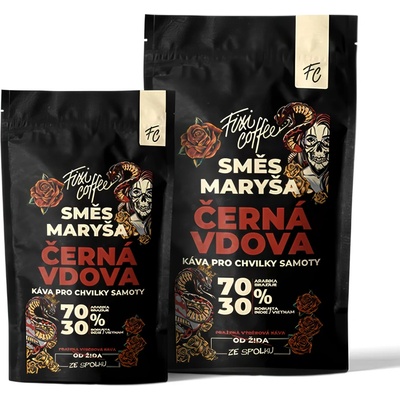 Fixi Coffee Černá vdova jemně mletá 250 g