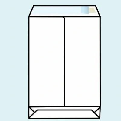 Obálka samolepící B4 křížové dno 130 g/m2 - hnědá [1 ks]