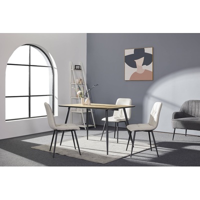 Bogdan Furniture Europe Трапезна маса philip натурално/черно
