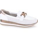 Jana shoes bílé vyvýšené mokasíny 24766